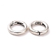 925 anillos de puerta de resorte de plata esterlina STER-D036-10AS-02-2