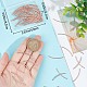 CREATCABIN 80 Pcs Rose Gold Curved Tube Bead Brass Fish Scale Tube 2-Hole Noodle Bead Long Curved Tube Spacer Connector Bulk for Jewelry Making Charms Bracelet Necklaces Accessories 20mm KK-CN0002-22-3