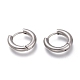 201 Stainless Steel Huggie Hoop Earrings EJEW-O095-05-02-1