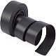 Benecreat 78.8x1 Zoll doppelseitige schwarze Lederstreifen Litschi-Lederbänder für DIY-Bastelprojekte LC-WH0002-03B-3