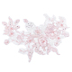 Accesorios de adorno de bordado de poliéster de organza de flor 3d DIY-WH0297-20C-1