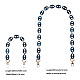 Givenny-eu 2pcs 2 style chaîne de câble acrylique poignées de sac DIY-GN0001-03-3