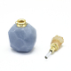 Natural Aquamarine Openable Perfume Bottle Pendants G-E556-20B-3