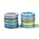 10 rouleau de 10 couleurs de cordon en polyester pour animaux de compagnie à 6 plis OCOR-L046-03B-4