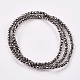 Electroplate Non-magnetic Synthetic Hematite Beads Strands G-J169B-2mm-07-2