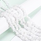Chapelets de perles de jade blanche naturelle G-G011-02-4