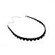 Wool Cord Choker Necklaces NJEW-N0059-014-2