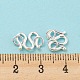 925 Sterling Silver S-Hook Clasps STER-K175-06A-S-4