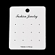 Rectangle Paper Earring Display Cards AJEW-A052-04-1
