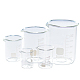 ガラス計量カップツール  目盛り付きカップ  透明  5.35x5x7.4cm  容量：100ml（3.38fl.oz） CAND-PW0002-031C-1