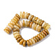 Chapelets de perles en jade topaze naturelle G-F743-01G-01-3