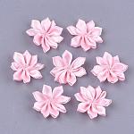 Handarbeit gewebt Ornament Accessoires, Blume, rosa, 31x33x6 mm