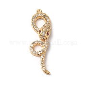 Подвески из латуни и стекла KK-C026-100G