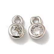 Латунные микро проложить кубического циркония подвески KK-L075-017P-01