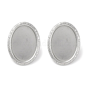 Овальные серьги-гвоздики из нержавеющей стали 304 EJEW-D281-19S