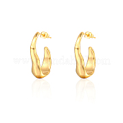 Серьги-гвоздики из нержавеющей стали 304 в форме овала IT7709-1