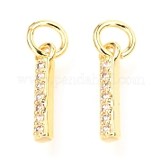 Латунные микро проложить кубического циркония подвески ZIRC-O037-03G