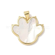 Подвески из латуни из натуральных ракушек KK-L239-068G