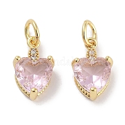Латунные микро проложить кубического циркония подвески KK-C051-05G-04