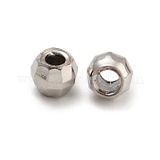 Круглые латунные бусины с покрытием из стойки FIND-M036-01A-P