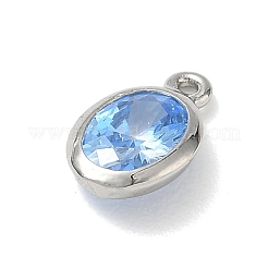 Charms in ottone zirconi a pavé di ottone&nbsp;KK-CBA74BF-02P
