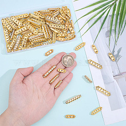 120 pz 4 stili di barre distanziatrici in lega di cristallo e strass&nbsp;FIND-ME0004-07G