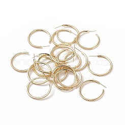 Aretes en forma de C con circonitas cúbicas&nbsp;EJEW-I266-11G-04