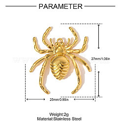 Anhänger aus Edelstahl 304&nbsp;STAS-OY003-35G