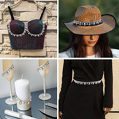 Chaînes en strass de fer de 1 mètre&nbsp;FIND-PJ0001-44B
