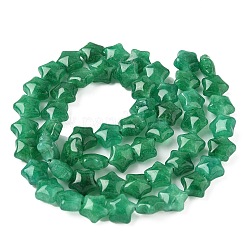 Brins de perles en jade malaisien naturel teinté en forme d'étoile&nbsp;G-Z080-A01-05