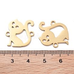 Ionenplattierung (IP) 304 Edelstahl Hohlverbinder Charms&nbsp;STAS-P332-05G
