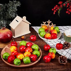 30 Stück 3 Farben Mini-Schaumstoff-Imitationsäpfel&nbsp;DJEW-CA0001-26