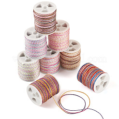 8 Rolle 8 Farben segmentgefärbte Nylon-Metallschnur&nbsp;NWIR-TA0001-28A