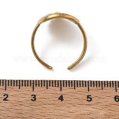 Anillos abiertos de puño esmaltados de acero inoxidable 304&nbsp;SA-CBA5A8D-03G