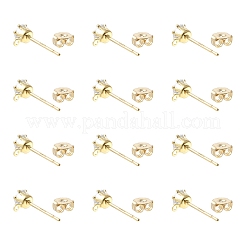 16 Stück Ohrstecker aus Messing&nbsp;KK-FS0001-56G