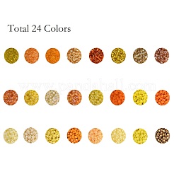 Perline di vetro 288g 24 colori&nbsp;SEED-JQ0005-01C-3mm