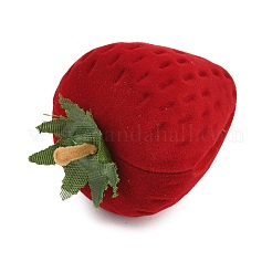 Boîtes à bagues à bijoux flocage fraise&nbsp;CON-YWC0001-16B