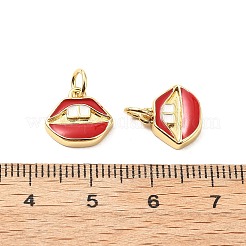 Messing Emaille Anhänger / charms&nbsp;KK-L237-008G