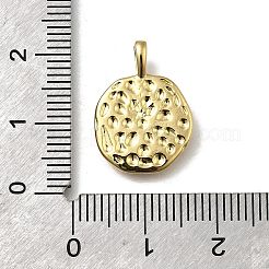 Messing-Anhänger mit natürlichem Muschel-Pavé&nbsp;KK-C090-47G