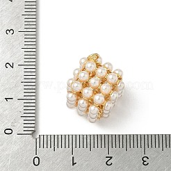 Pendentifs en perles d'imitation abs&nbsp;KK-K293-43B-02