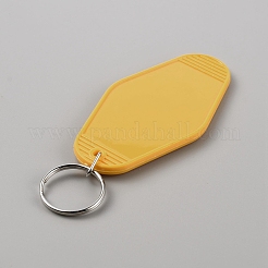 Llavero de motel en blanco de plástico&nbsp;KEYC-WH0034-29J