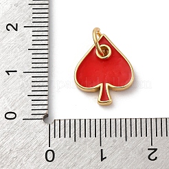 Messing Emaille Anhänger / charms&nbsp;KK-Q098-25G-A01