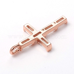 Messing micro pave klare zirkonia anhänger&nbsp;KK-I668-22
