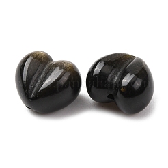 Natürliche goldene Glanz Obsidian Perlen&nbsp;G-Z156-B05