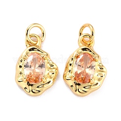 Pendentif en laiton avec zircone à micro-pavé&nbsp;ZIRC-P089-19G-A