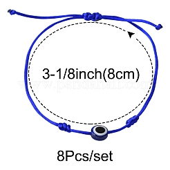 8 Stück Nylonfaden-Armbänder&nbsp;BJEW-FS00019