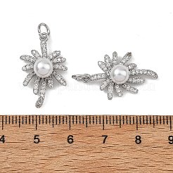Shegrace Messing-Anhänger mit Pavé-Fassung aus klaren Zirkonia&nbsp;XGRQ4D627-664P