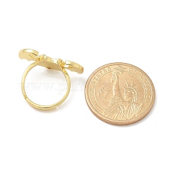 Herz mit Flügel Emaille Fingerringe&nbsp;RJEW-G337-05G-02
