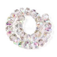 Chapelets de perles en verre transparent électrolytique&nbsp;EGLA-N022-04A-D18