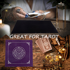 2 mantel cuadrado de terciopelo para tarot de 2 colores para adivinación.&nbsp;AJEW-CN0007-63